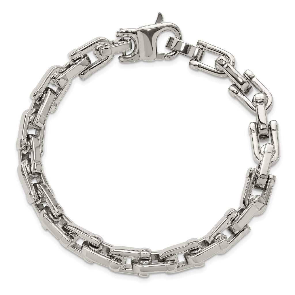 Stainless Steel Brushed and Polished Bracelet for Men