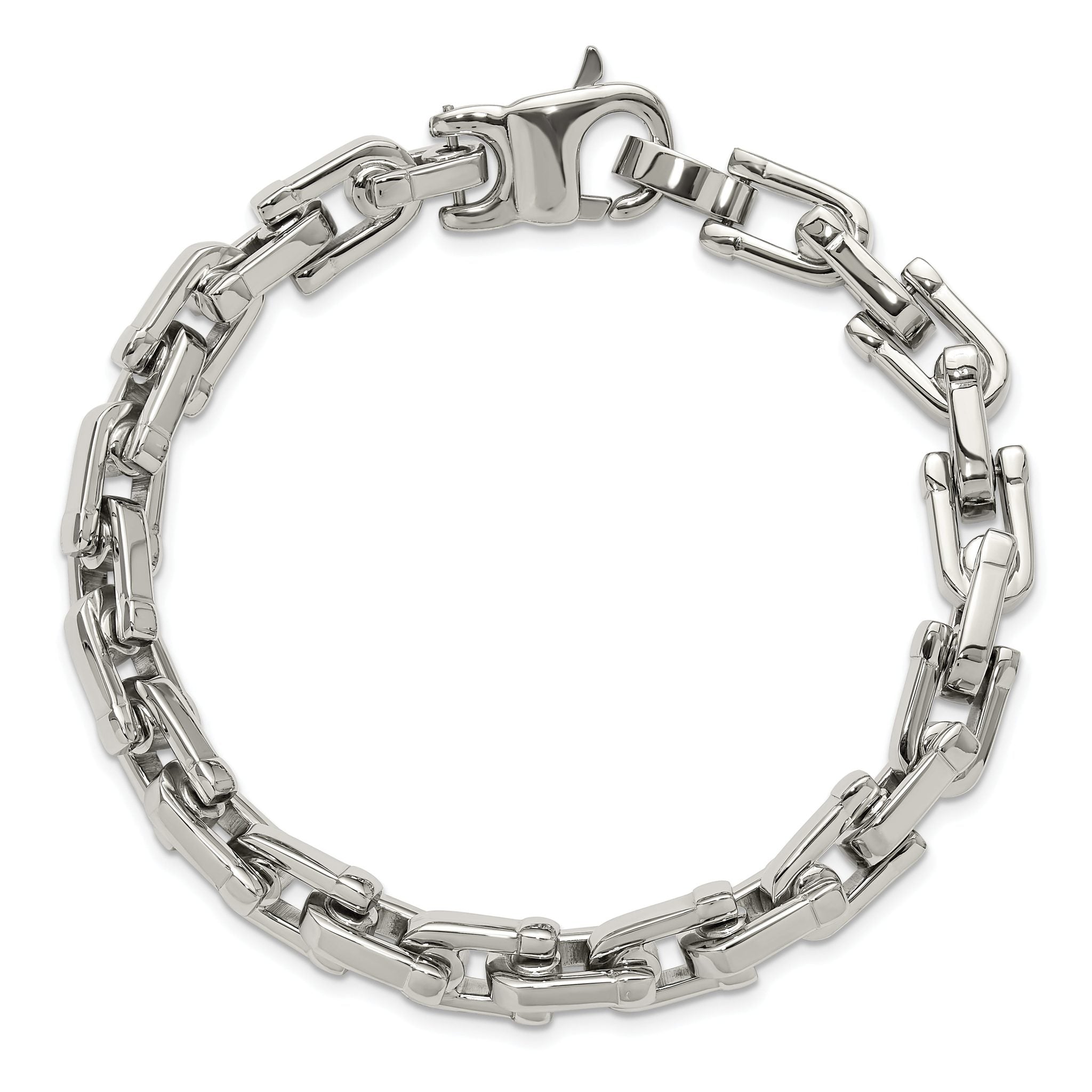 Stainless Steel Brushed and Polished Bracelet for Men