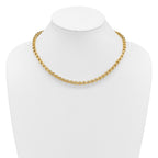 14K Polished Fancy Link Necklace