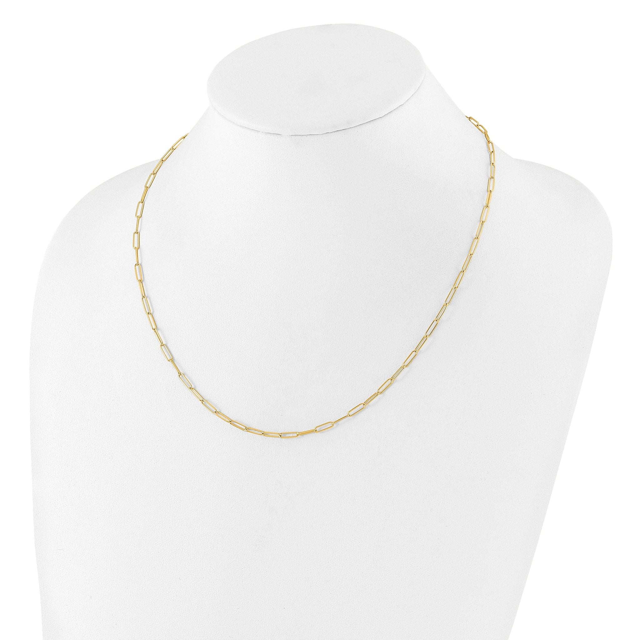14K Polished Fancy Link Necklace Secondary image