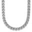 Sterling Silver Rhodium-Plated Polished Fancy Link Necklace