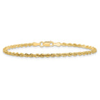 Diamond-Cut Rope Chain in 10K Yellow Gold, 2.25mm