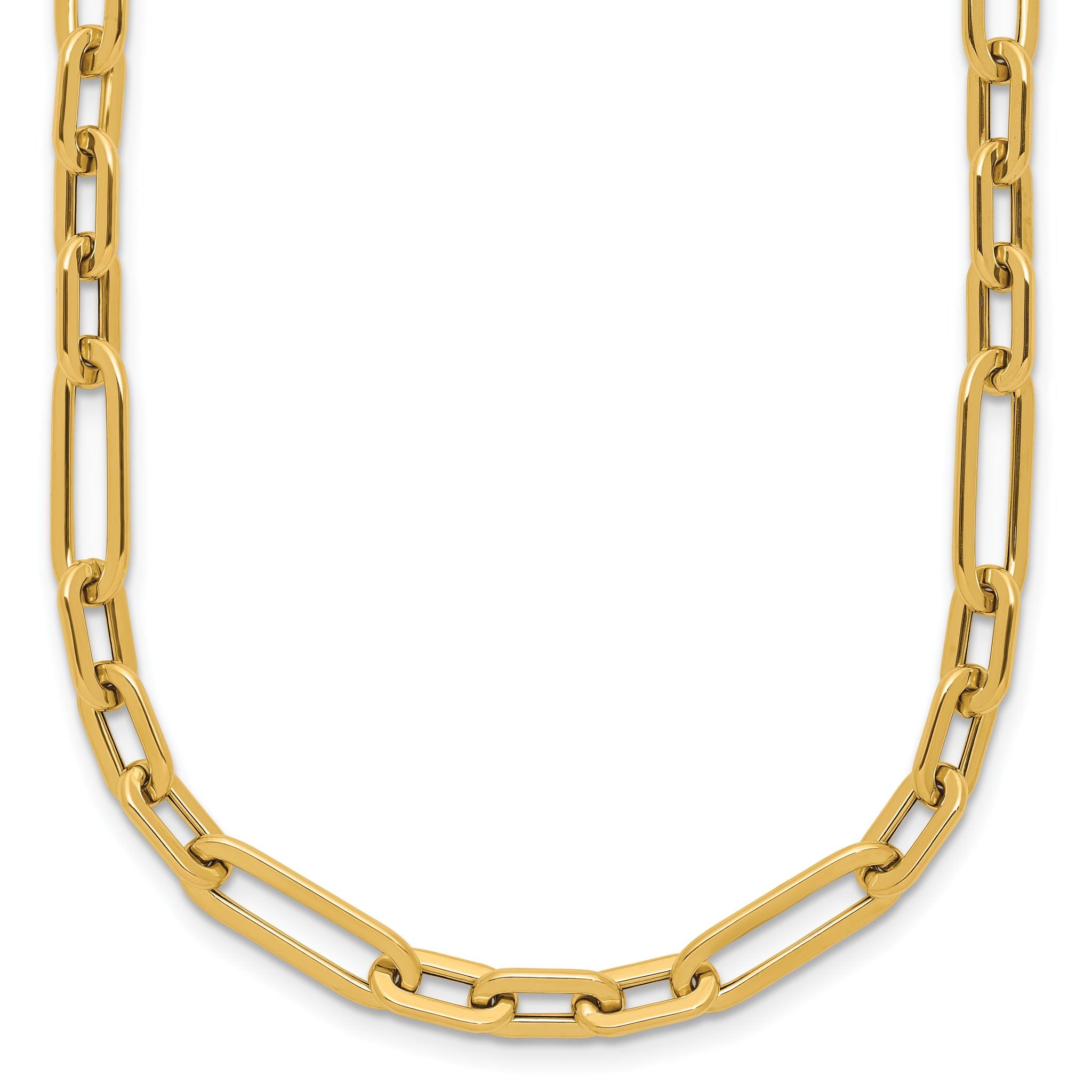 14K Polished Fancy Link Necklace Main image