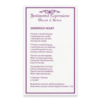 Sentimental Expressions Sterling Silver Rhodium-plated Rose Quartz Generous Heart 18 inch Necklace with Poem Card