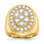 14K A Diamond men's ring