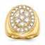 14K A Diamond men's ring