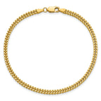 14K 7 inch 2.3mm Franco with Lobster Clasp Bracelet