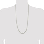 Sterling Silver Rhodium-plated 4.5mm Solid Rope Chain