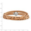 AMEN Stainless Steel Serenity Prayer Tan Leather Wrap with Magnetic Clasp 21 Inch Bracelet