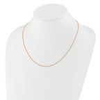 Adjustable Spiga Chain in Rose-Plated Sterling Silver, 1.3mm