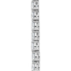 14k White Gold 83 carat Lab Grown Diamond VS/SI+ G+ Complete Round 22 inch Straight Tennis Necklace