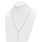 Chisel Stainless Steel Polished Triangles 24 inch Cable Chain Y Necklace