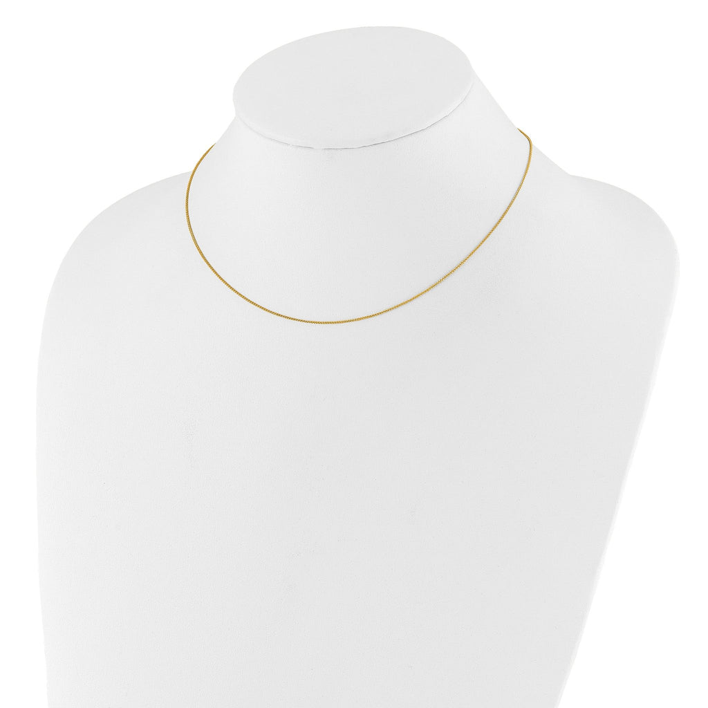 0.8mm 10K Yellow Gold Baby Spiga Chain