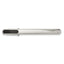 Sophia Jewelers Stainless Steel Tie Bar with Diamond & Carbon Fiber