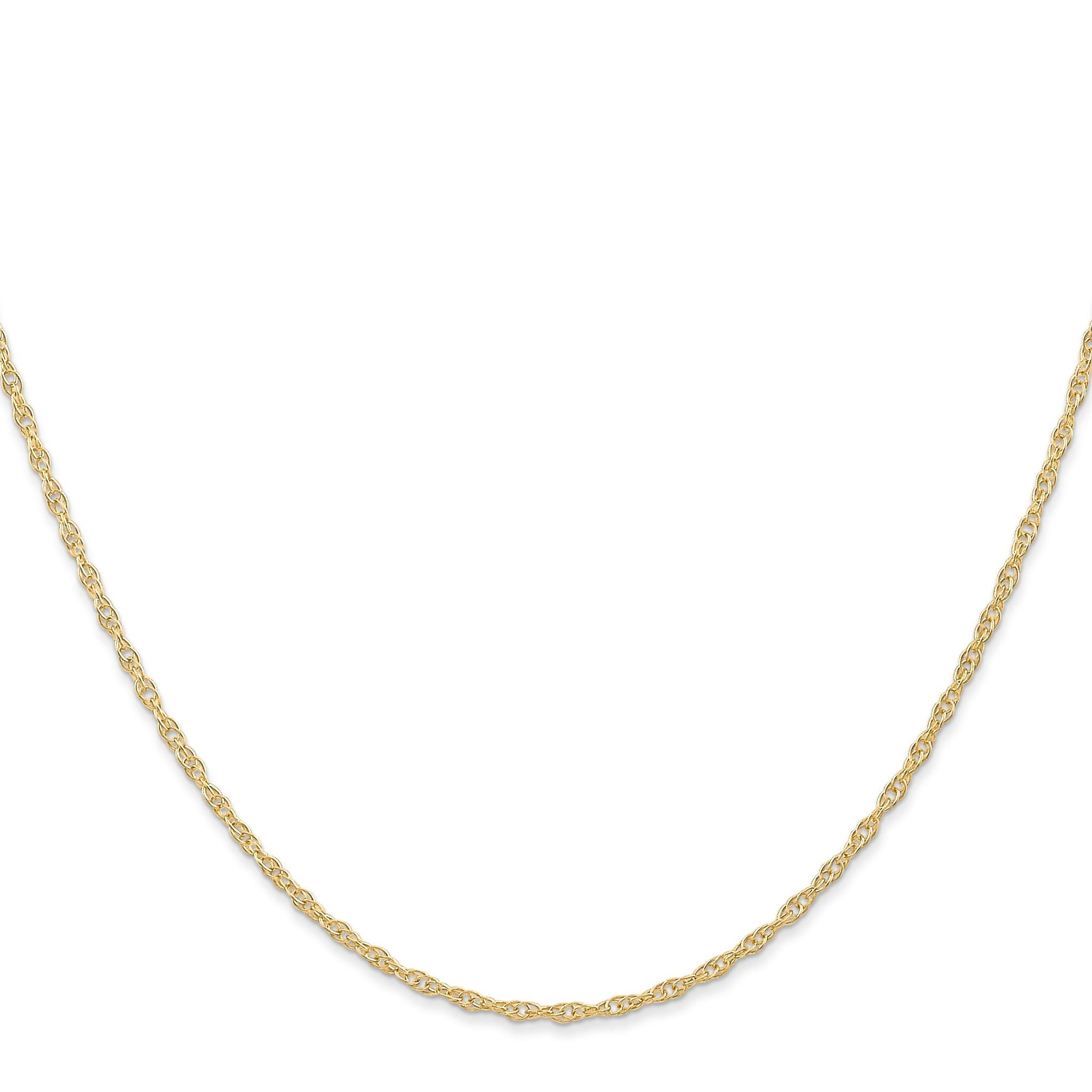 Cable Rope Chain in 14K Yellow Gold, 1.35mm