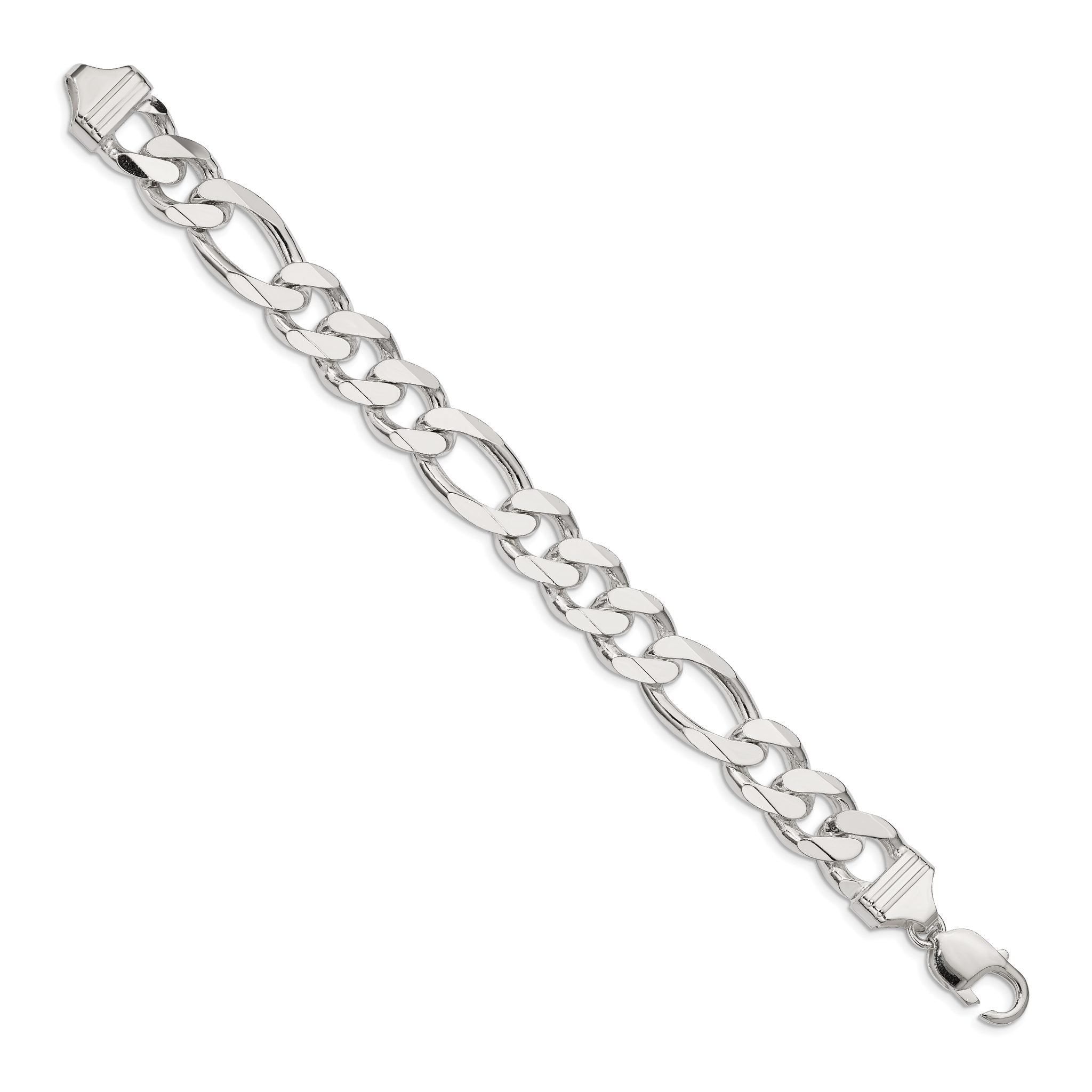 Sterling Silver 13.5mm Figaro Chain Secondary image