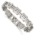 Stainless Steel Polished Link Bracelet for Men