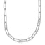 Sterling Silver Diamond Cut Fancy Open Link w/1.5 in ext. Necklace
