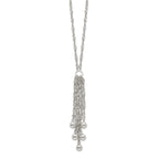 Sterling Silver Dangle Bead Necklace