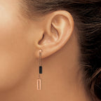 Stainless Steel Multi-Color Polished Drop Dangle Earrings for Women