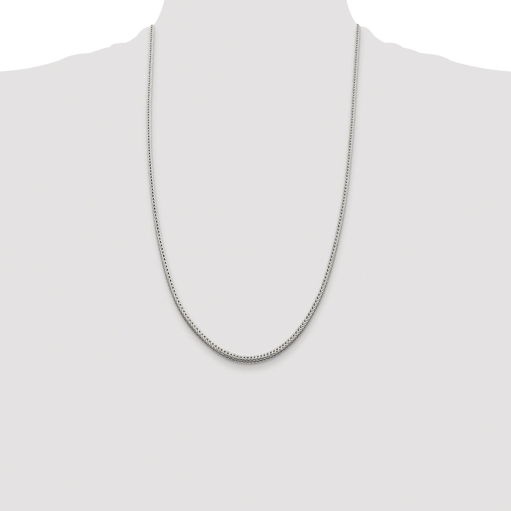 Diamond-Cut Round Franco Chain in Sterling Silver, 2.5mm