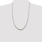 Diamond-Cut Round Franco Chain in Sterling Silver, 2.5mm