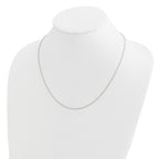 Adjustable Diamond-Cut Wheat Chain in 14K White Gold