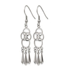 Stainless Steel Polished Drop Dangle Earrings for Women