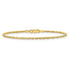 Diamond-Cut Rope Chain in 10K Yellow Gold, 1.8mm