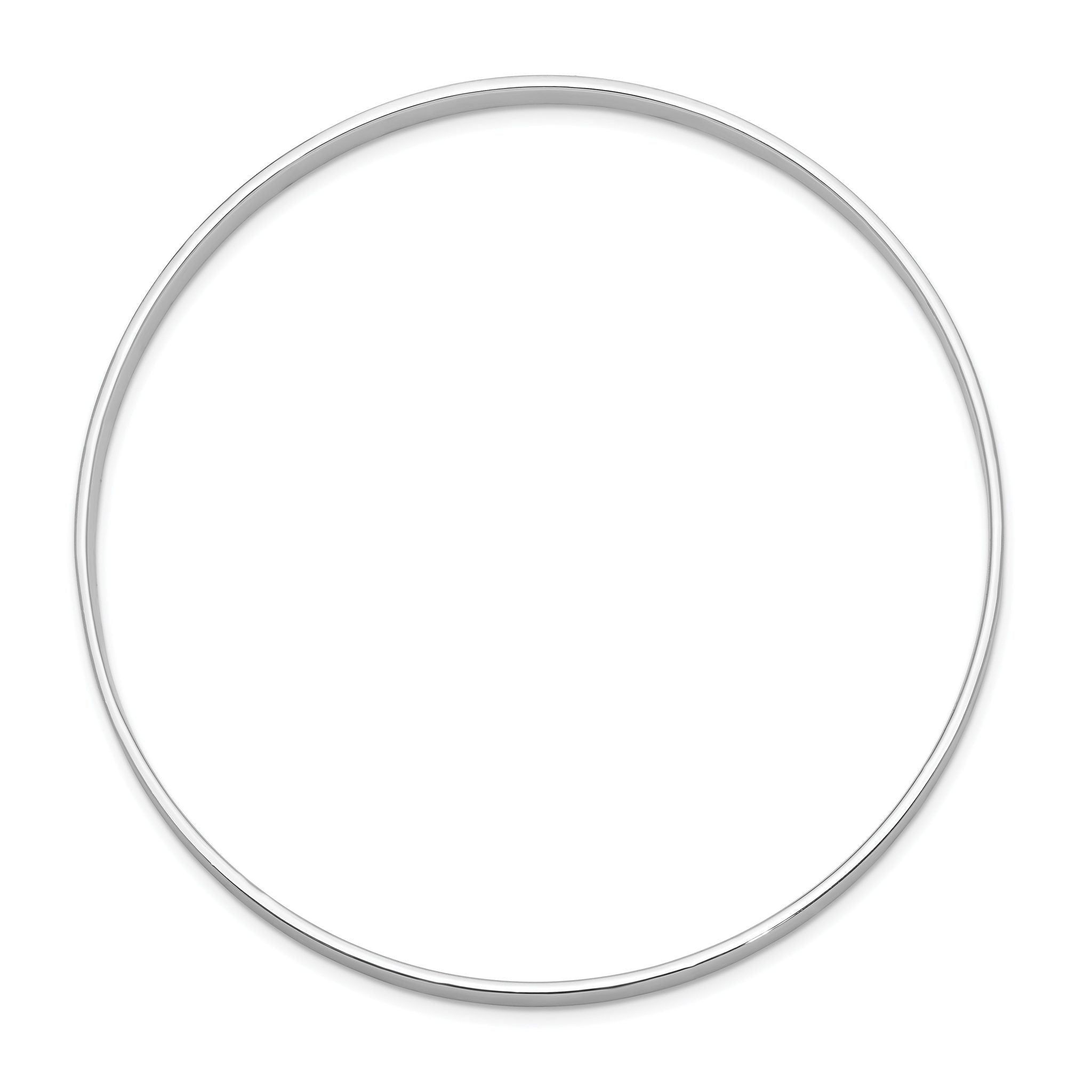 Sophia Jewelers Sterling Silver 925 Satin Slip-on Bangle in Rhodium Finish Secondary image