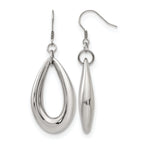 Stainless Steel Polished Teardrop Drop Dangle Earrings for Women