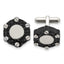 Carbon Fiber Cufflinks in Stainless Steel