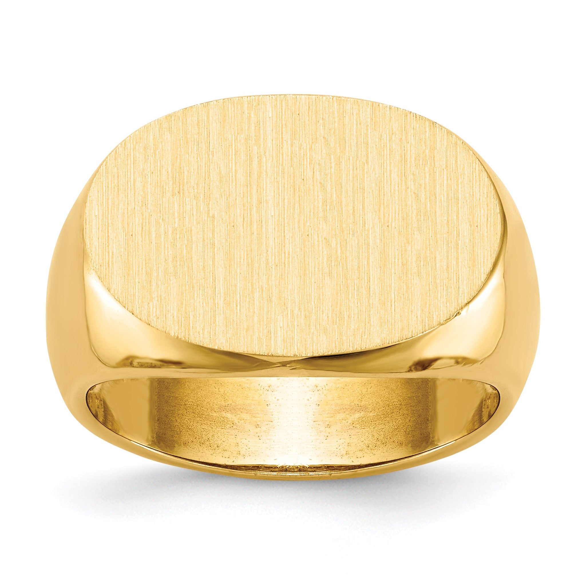 14k 13.0x19.0mm Open Back Mens Signet Ring Main image