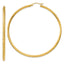 14K Knife Edge Diamond-cut Hollow Hoop Earrings