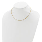 SS Gold-plat 1.1mm Round Snake 1in+1in Adjustable Chain