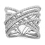 Brilliant Embers Sterling Silver Rhodium-plated 159 Stone Micro PavÃƒÂ¢Ã‚â‚¬Ã‚Å¡ CZ Ring