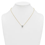 14k 3 1/2 carat Lab Grown Diamond VS+ F+ Heart Complete 18 inch Four Prong Pendant Necklace