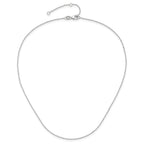0.95mm 10K White Gold Round Cable Chain
