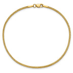 14K 7 inch 1.3mm Franco with Lobster Clasp Bracelet
