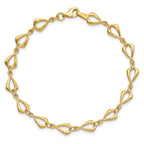 10K Polished Fancy Link Bracelet