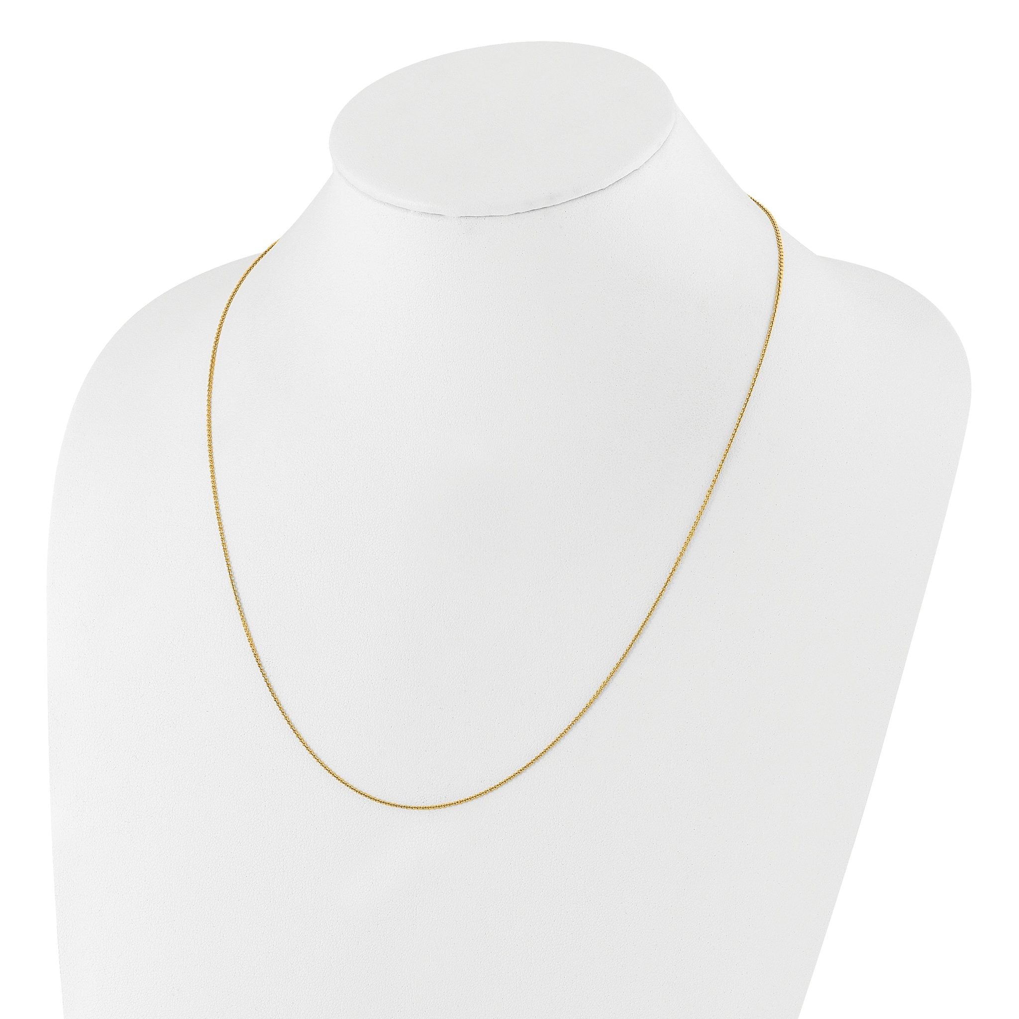 Adjustable Rolo Chain in Gold-Plated Sterling Silver