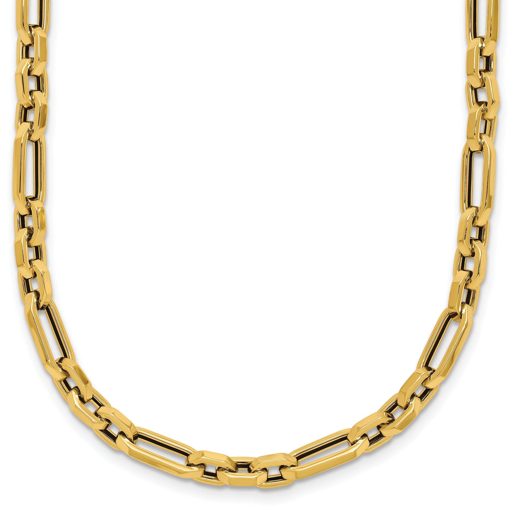 14K Polished Fancy Link Necklace Main image