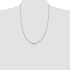 Elongated Open Link Chain in Sterling Silver, 3.25mm