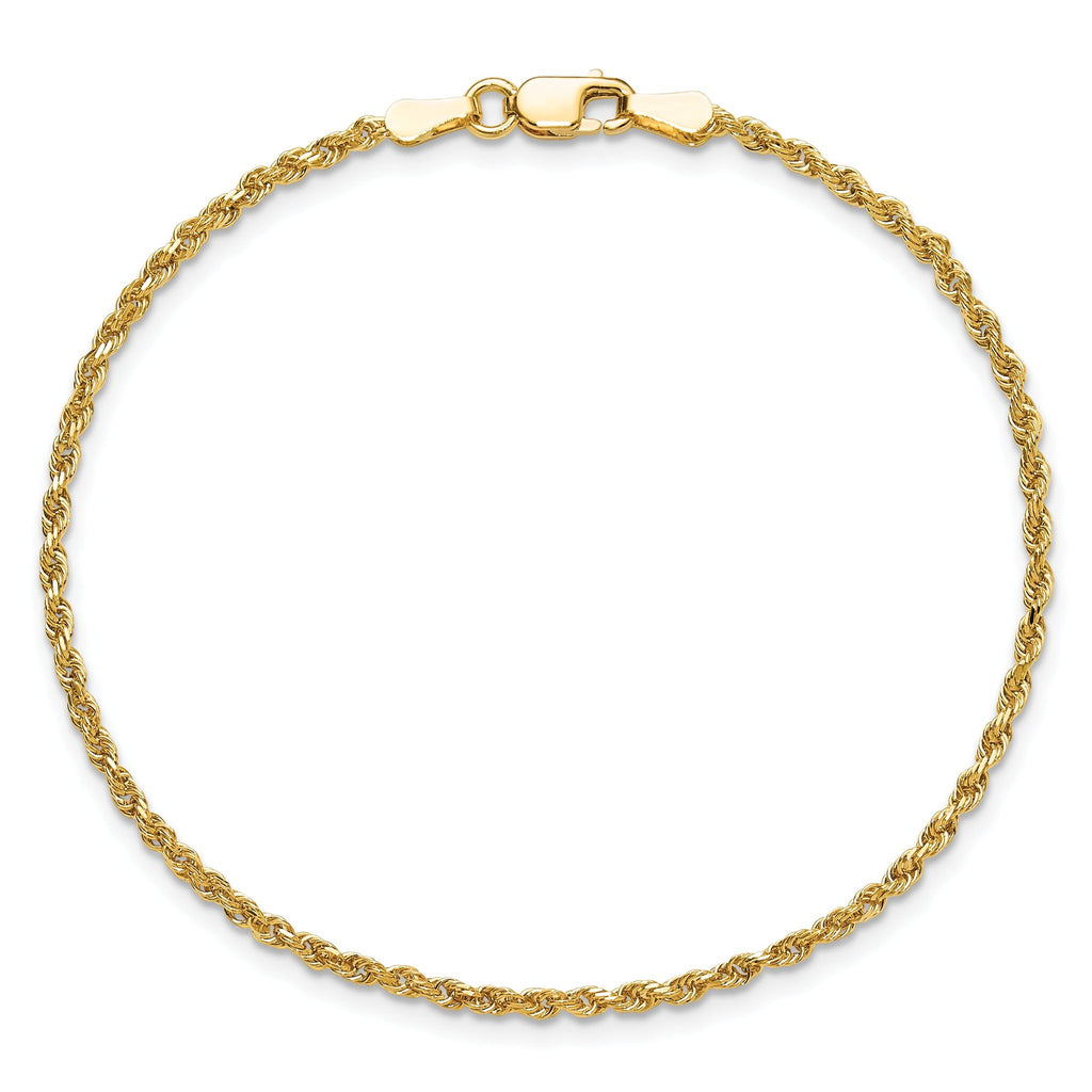 Diamond-Cut Rope Chain in 10K Yellow Gold, 1.75mm