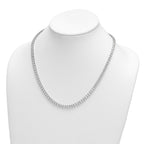 14k White Gold 30 1/2 carat Lab Grown Diamond VS/SI+ G+ Complete Round 20 inch Straight Tennis Necklace