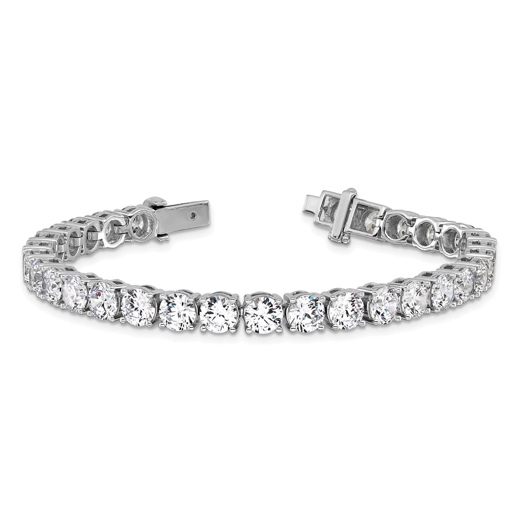 14k White Gold  22 1/2 carat Lab Grown Diamond VS/SI+ G+ Complete Tennis Bracelet