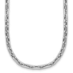 14K White Gold Polished Fancy Link Necklace