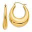 Sophia Jewelers 14K Polished Gold Hoop Earrings Elegant Shrimp Style
