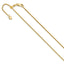 Adjustable Round Box Chain in 14K Yellow Gold, 1.35mm