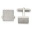 Stainless Steel Polished Textured Cuff Links